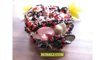 New Beads Floral Bracelets Cuff Designs Balinese